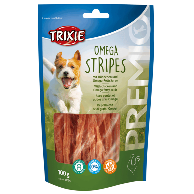 Miscota Trixie Premio Omega Stripes Strisce di Pollo per Cani