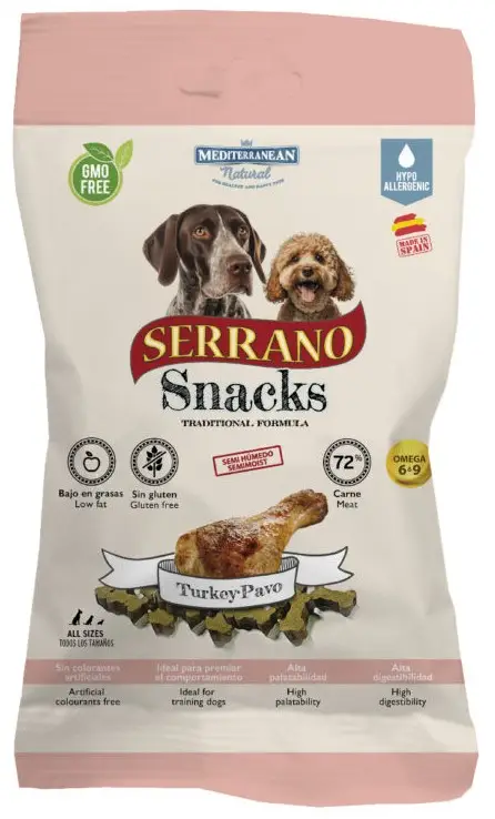 Miscota Mediterranean Natural Serrano Snacks con Tacchino