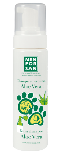 Shampooing Mousse Aloe Vera pour chiens