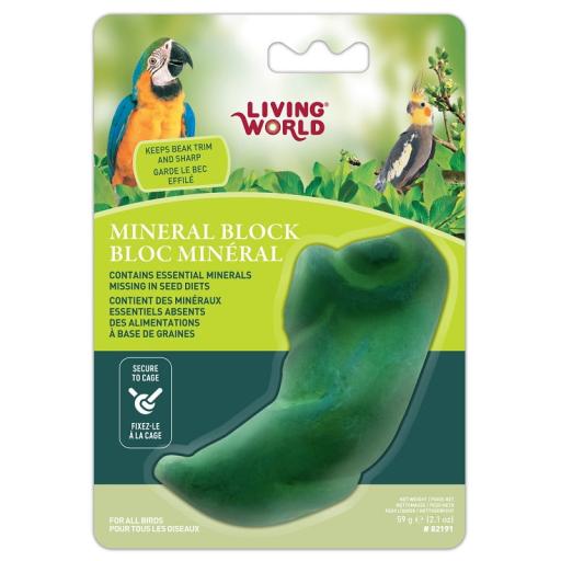 Mineral Block For Birds Living World Green Pepper.