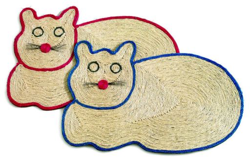 duradera de sisal natural para gatos alfombra horizontal para rascar el suelo de gato protege alfombras y sofás blancos de 11.8 pulgadas de 15.7 pulgadas Alfombra rascador para gatos