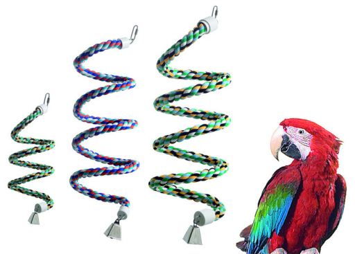 Spiral For Parakeets Parrots Cotton, Median Diameter 24 Mm