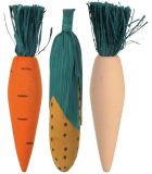 Pack 3 Legumes de Madeira Para Roer 10 cm