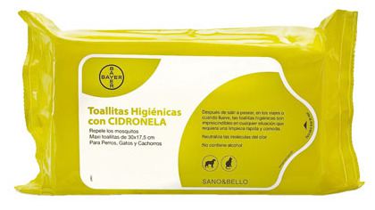 Toallitas Higi&eacute;nicas con Citronella