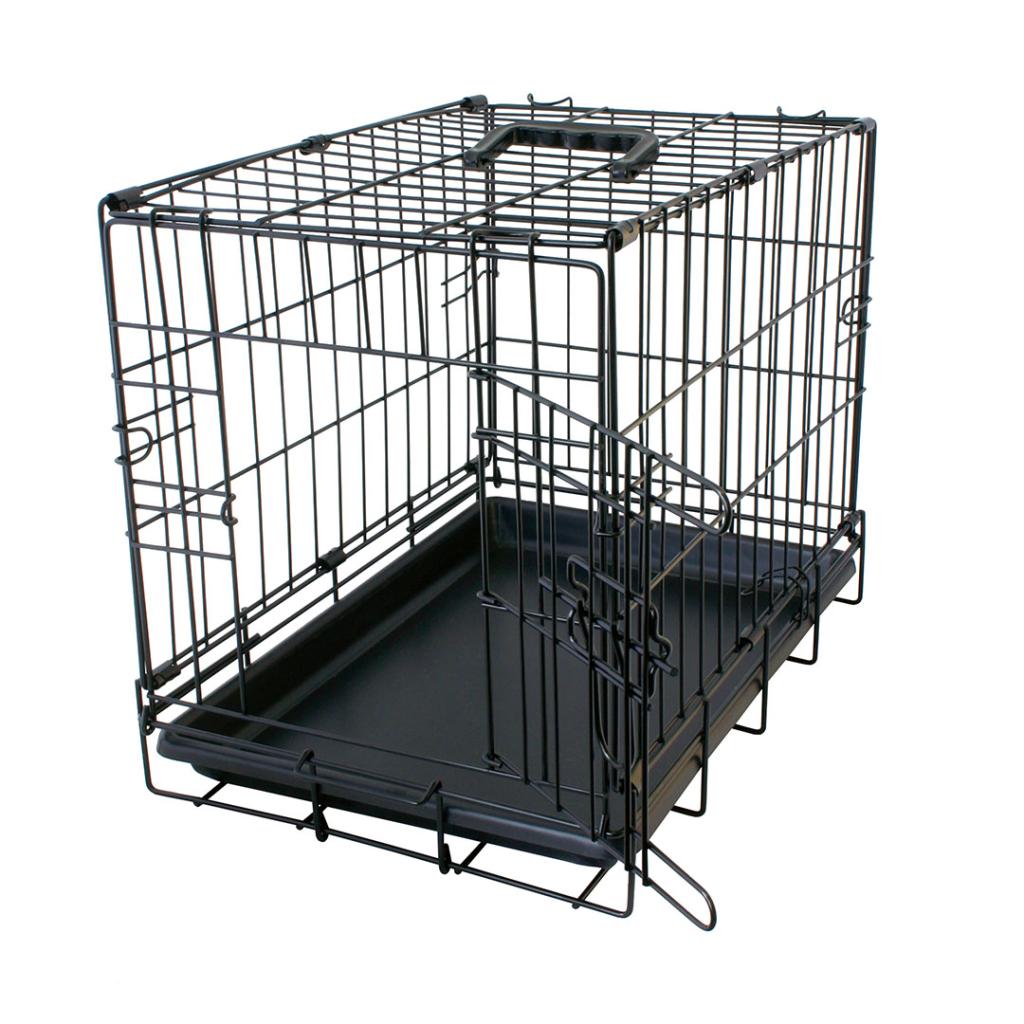 Miscota Flamingo Cage nero con 1 porta (47X30X37Cm)