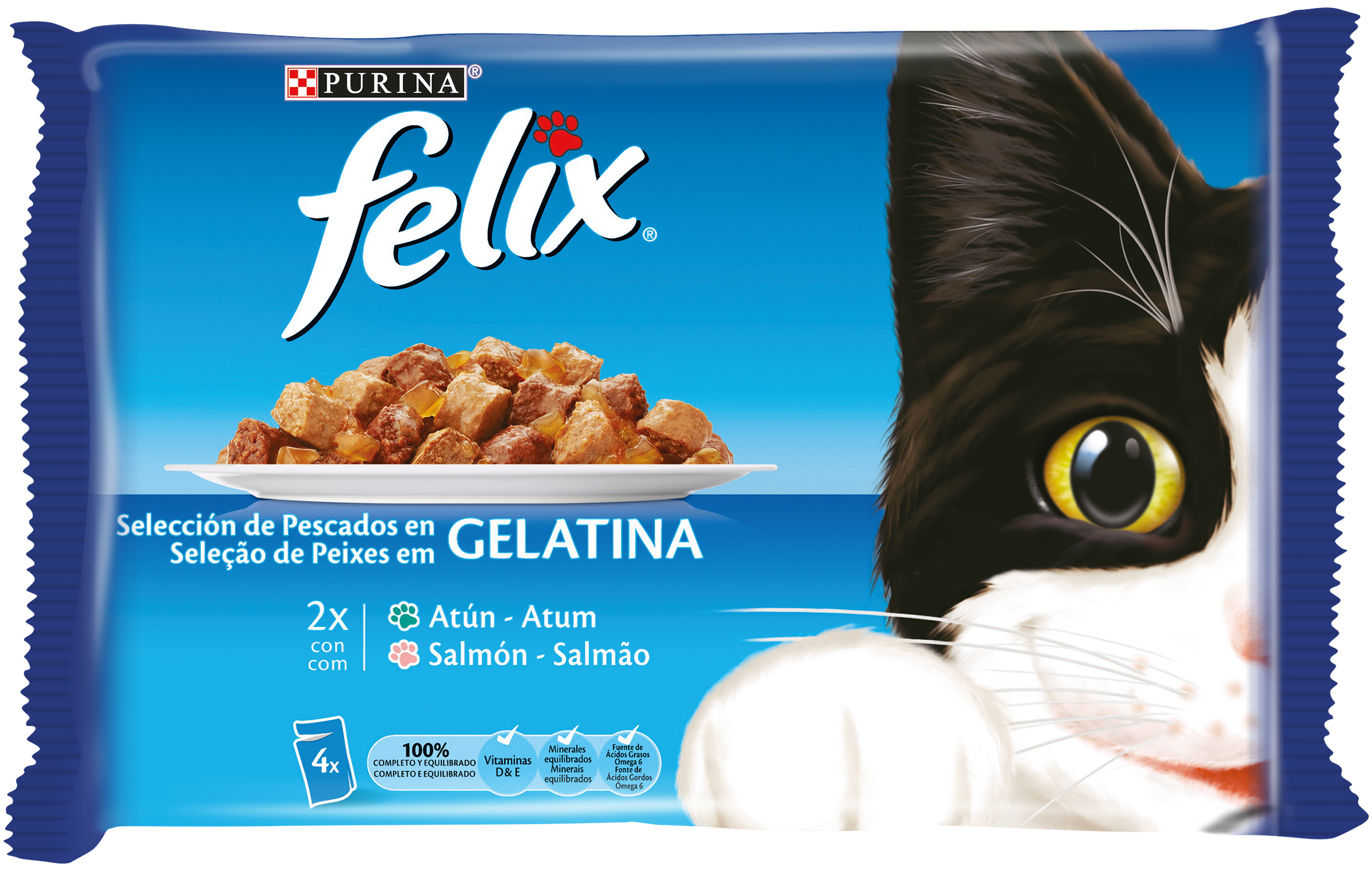 Purina Felix Multipack Assortment of Fish in Salmon and Tuna Jelly ...