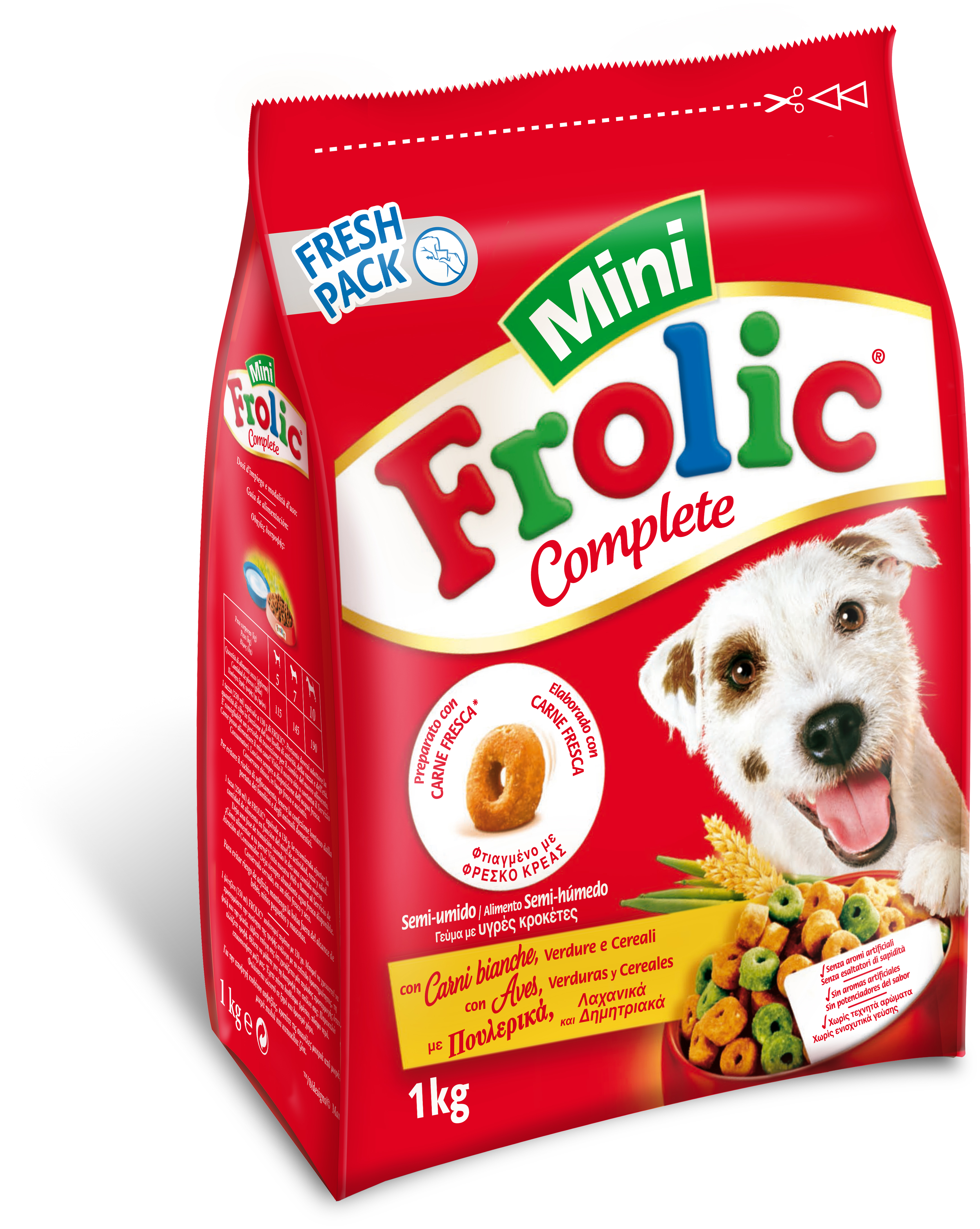 Miscota Frolic Alimento Semi-umido per Cani Adulti Mini Flavour Bird