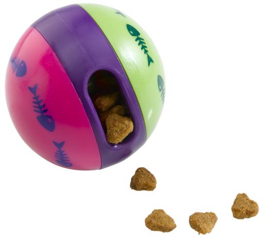 PetSafe Funkitty Fishbowl Treat Toy, Interactive Food Dispenser, Activity  Snack Ball for Cats of All Ages