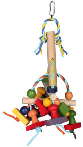 Colourful Wooden Toy for cockatiels and parakeets