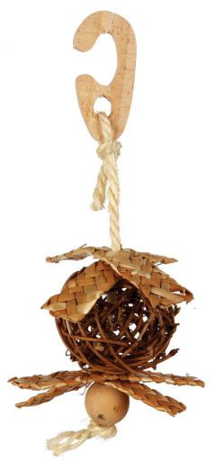 Natural Living Wicker Ball with Bell 18 Cm.
