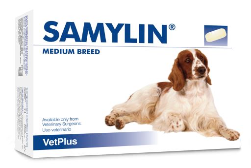 Samylin Protector Hep&aacute;tico para Perros Medianos en Comprimidos