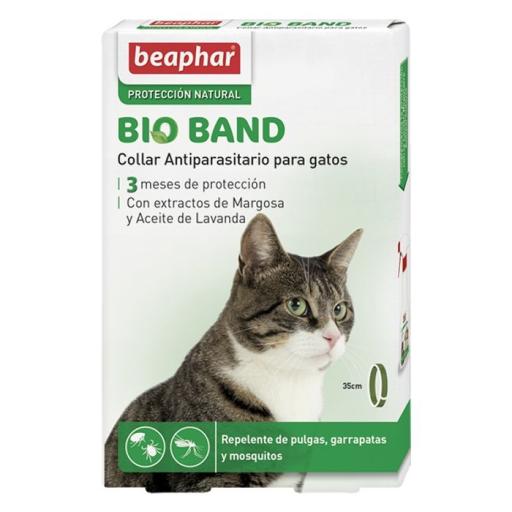 Coleira Antiparasitária Bio Band com Óleo de Eucalipto para Gatos
