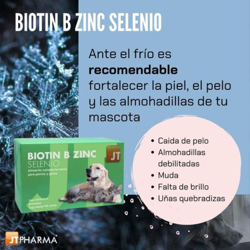 JTPharma Biotina B Zinc Selenio Para Cães E Gatos 60 Comprimidos ...