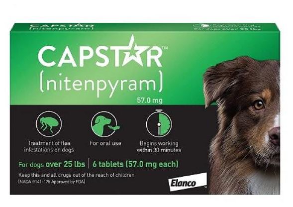 Miscota Elanco Capstar 57 mg per Cani di Grossa Taglia