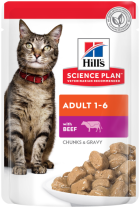 Science Plan Adult 1-6 com Carne de Vaca 85 gr