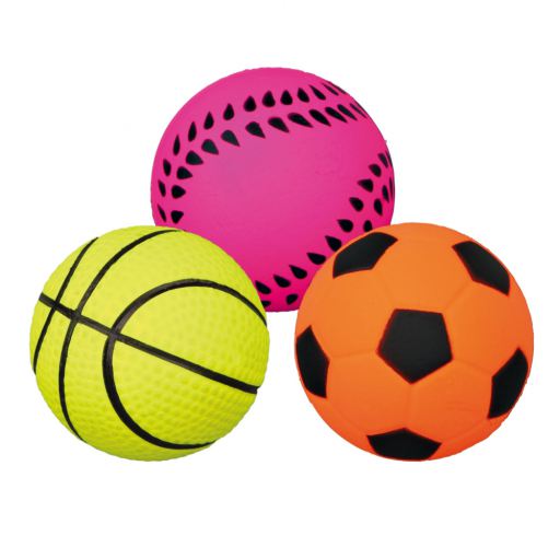Trixie Dog Ball Rubber Toy Floats Various Ø 7cm Ball Foam Rubber For Dogs 