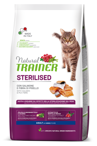 Trainer Nourriture Naturelle Adult Sterilised Saumon