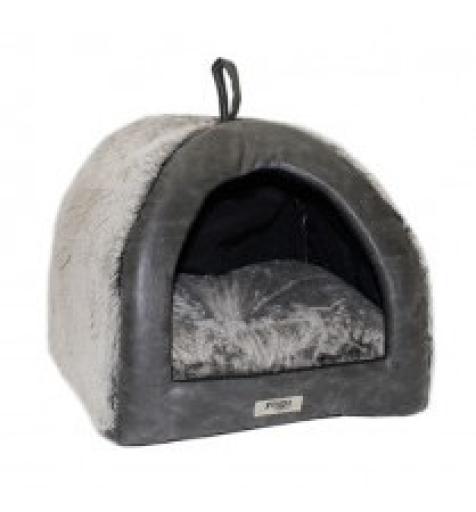 Silver Foam Igloo for Dogs and Cats