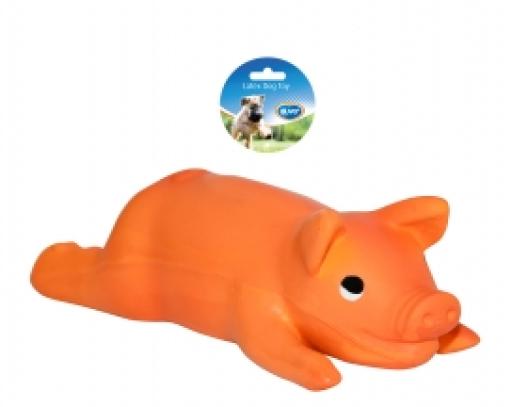 latex pig dog toy