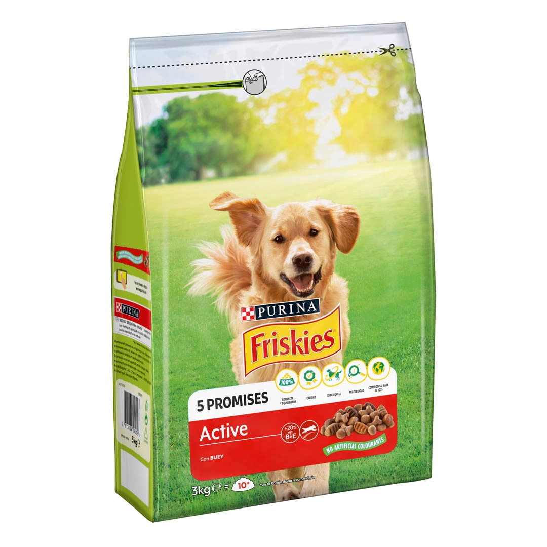 Miscota Purina Friskies Cibo Secco Active Carne