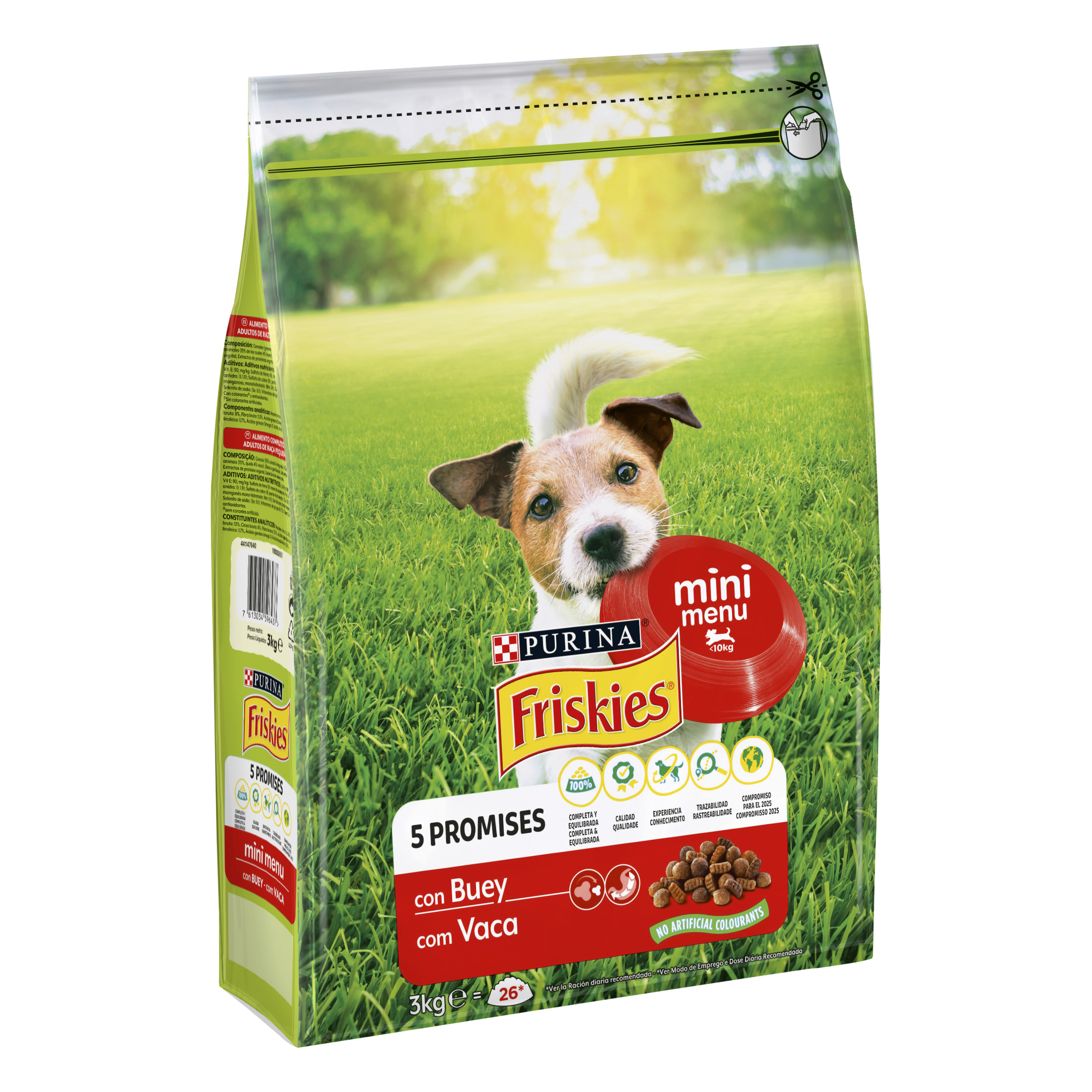 Miscota Purina Friskies Cibo Secco Mini Menu Cane Bue