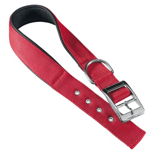 Collar Daytona de Nylon Rojo para Perros