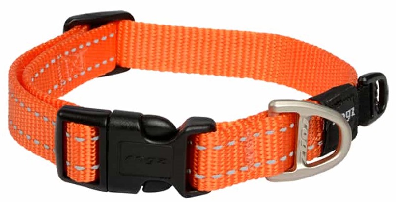 Miscota Rogz Collare riflettente regolabile Utility Orange