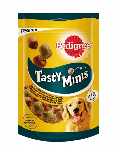 Pedigree Tasty Mini Snacks for Dogs Chicken and Duck Flavor