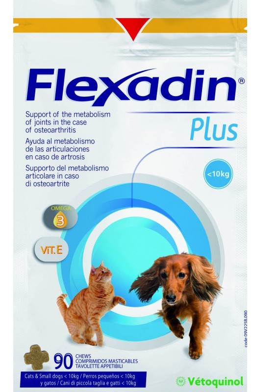 Miscota Vétoquinol Flexadin Plus per Piccoli Cani e Gatti