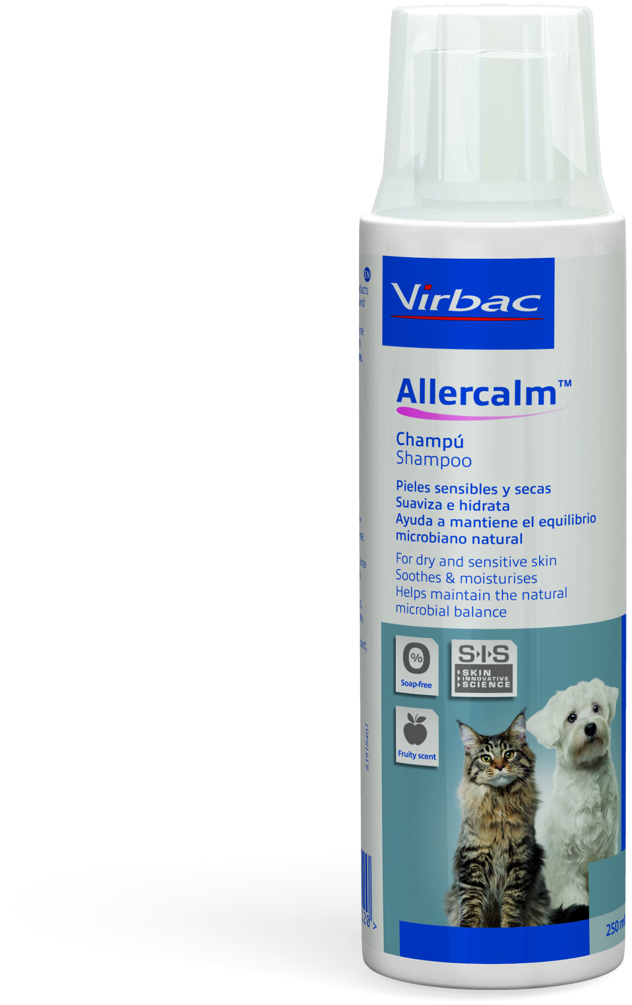 Virbac Allercalm Sensitive And Dry Skin Shampoo For Dogs And Cats