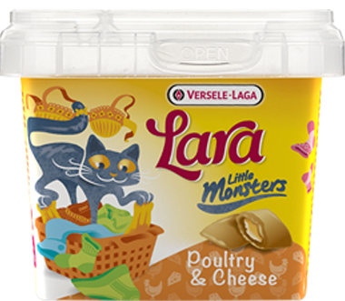 Lara Little Monster Crock Pollo & Queso 75 Grs