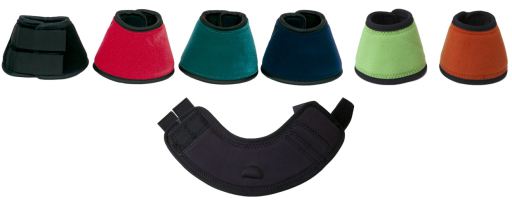 Neoprene bell with velcro red size L pair