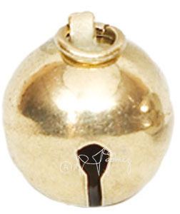 Brass rattle 17 mm clear and audible sound at great distance