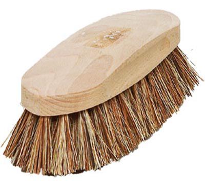 Brush cattle zapiron natural fiber with modeled Galician pine wood