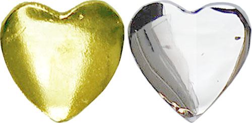 Adornment 758 Center Heart Brass Chrome plated 80 x 75 mm