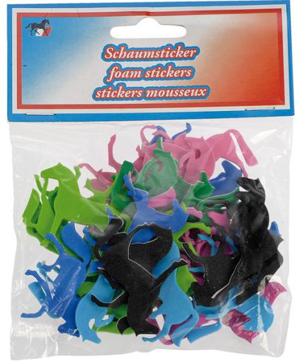 Adesivi per cavalli schiuma multicolore (set) 40258