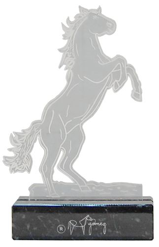 Trophée Cheval Méthacrylate 21 Cm 1808-2