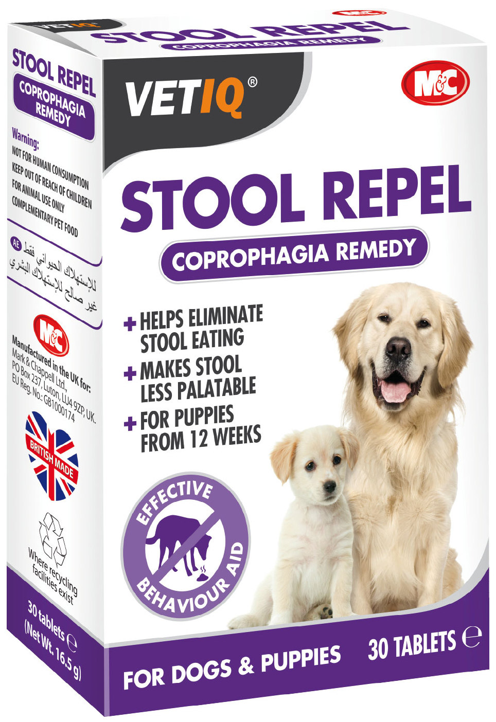 Miscota Mark & Chappell Stool Repel Coprophagia per Cani