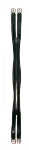 Black Molded Leather Girth