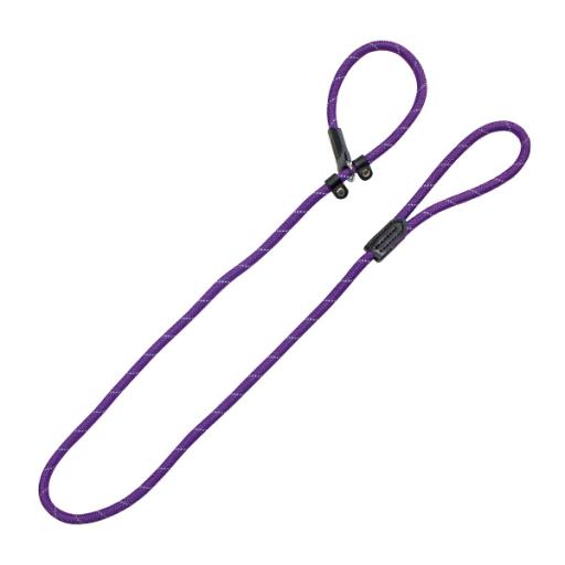 Laisse et collier en nylon rond r&eacute;fl&eacute;chissant violet