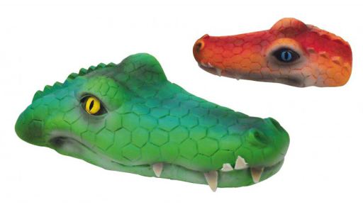 Latex crocodile S 13 * 6 * 6 cm (Green, Yellow, Red and Purple)
