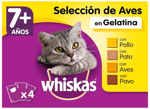 Wet Food for Cats Multipack Senior Selection Birds in Jelly