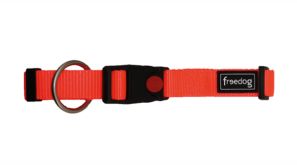 Miscota Freedog Collare di nylon fluorescente arancione