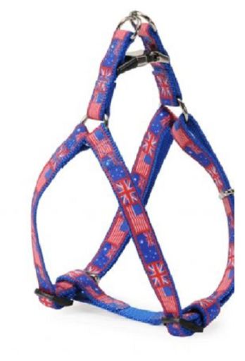 Harness One Touch Double Closing Metal Flag Blue