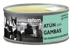 Retorn Latas para Gatos de At&uacute;n con Gambas