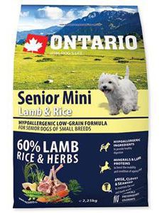 Ontario Senior Mini Agneau et Riz