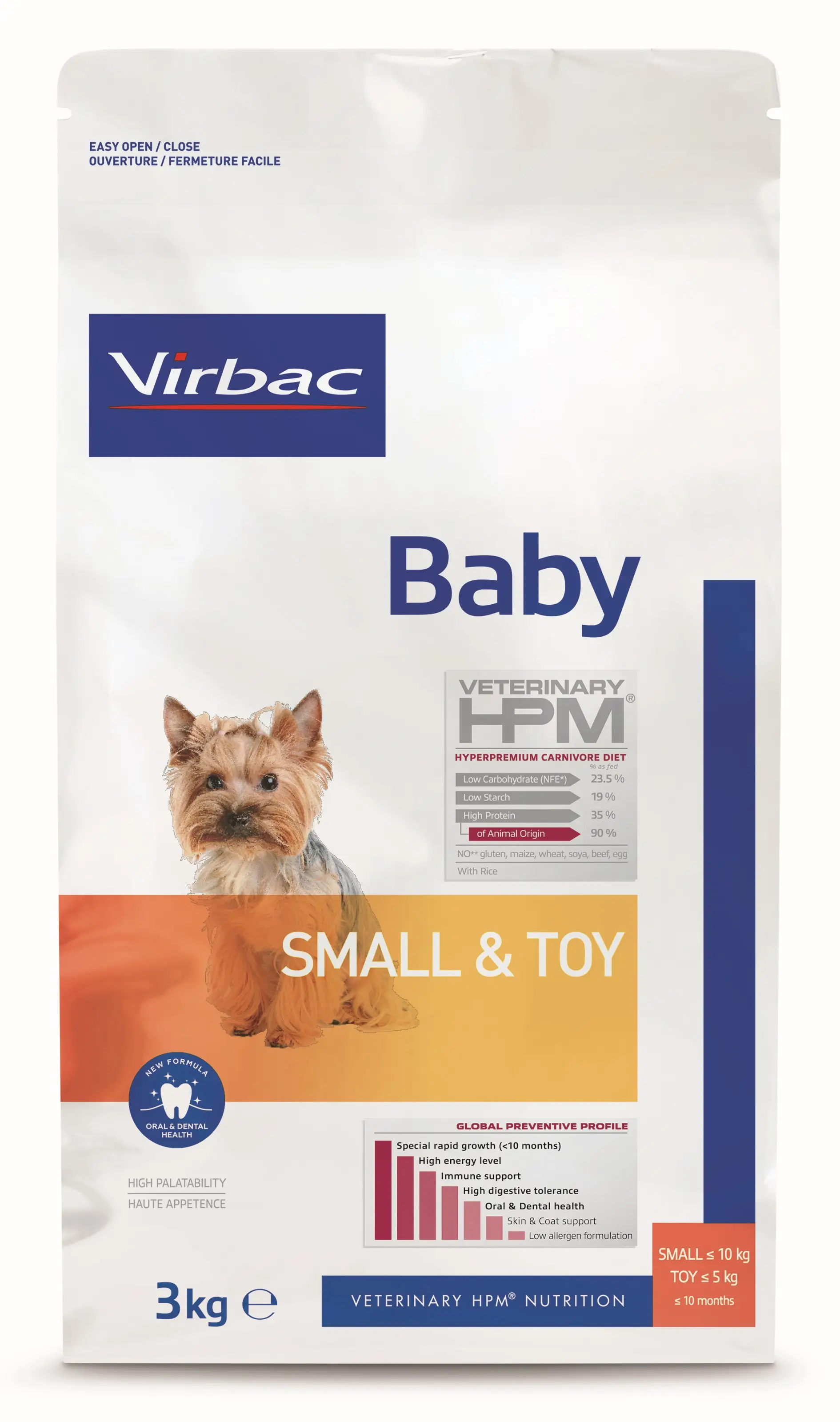 Miscota HPM Virbac Veterinary Baby Small & Toy Alimento per cuccioli di taglia piccola e mini