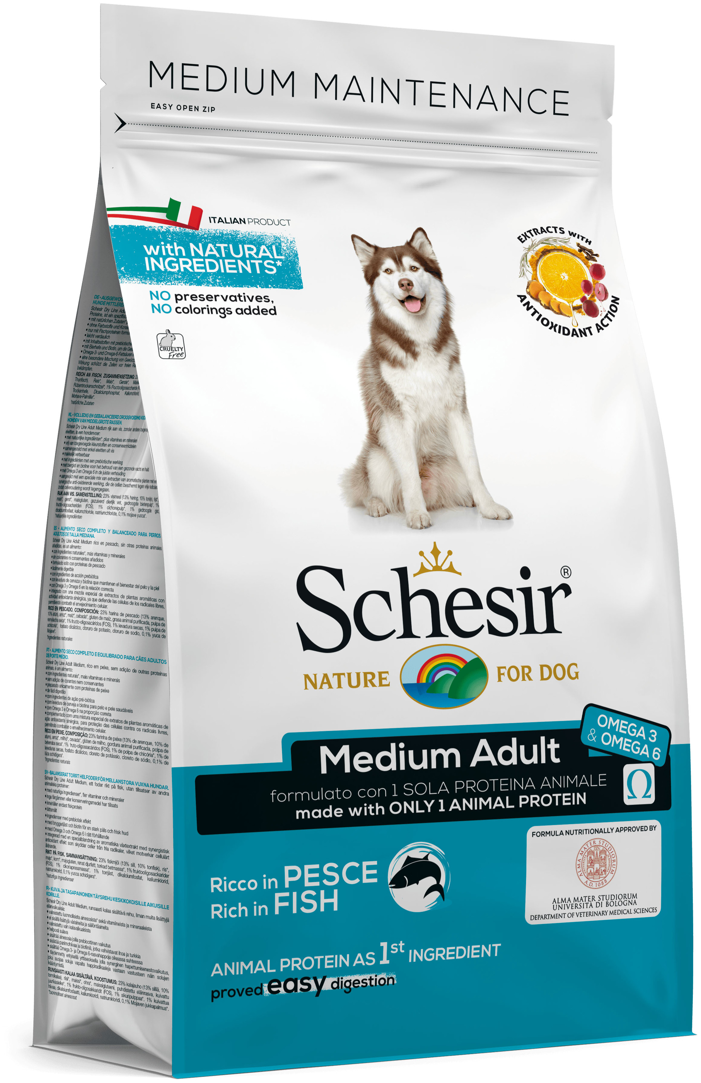 Miscota Schesir Cibo Secco Medium Mantenimento con Pesce