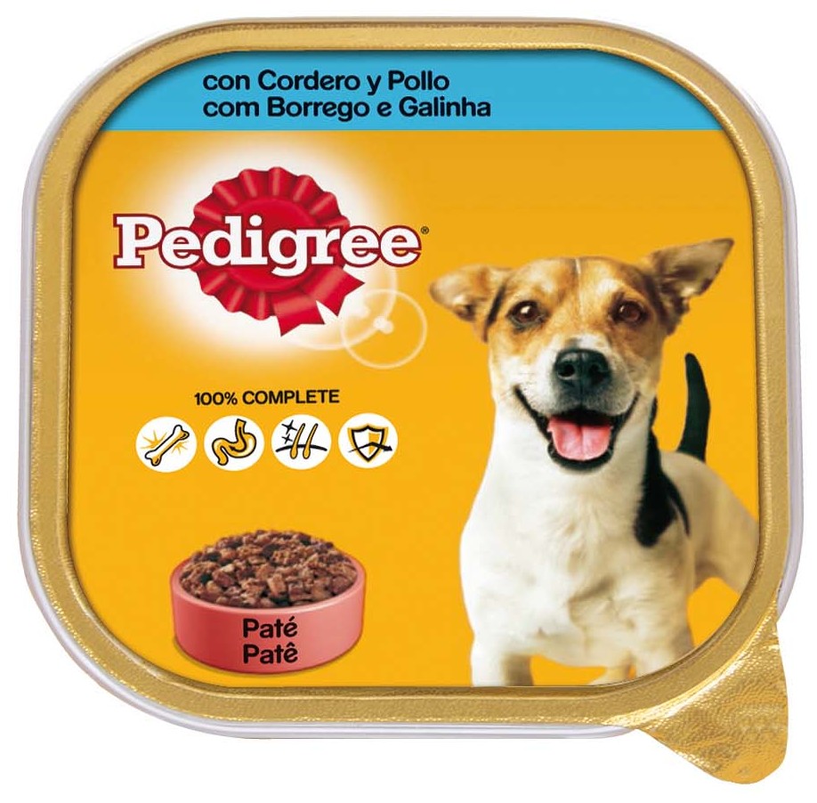 Miscota Pedigree Cibo umido per cani Gusto Agnello e Pollo in Paté Tarrina