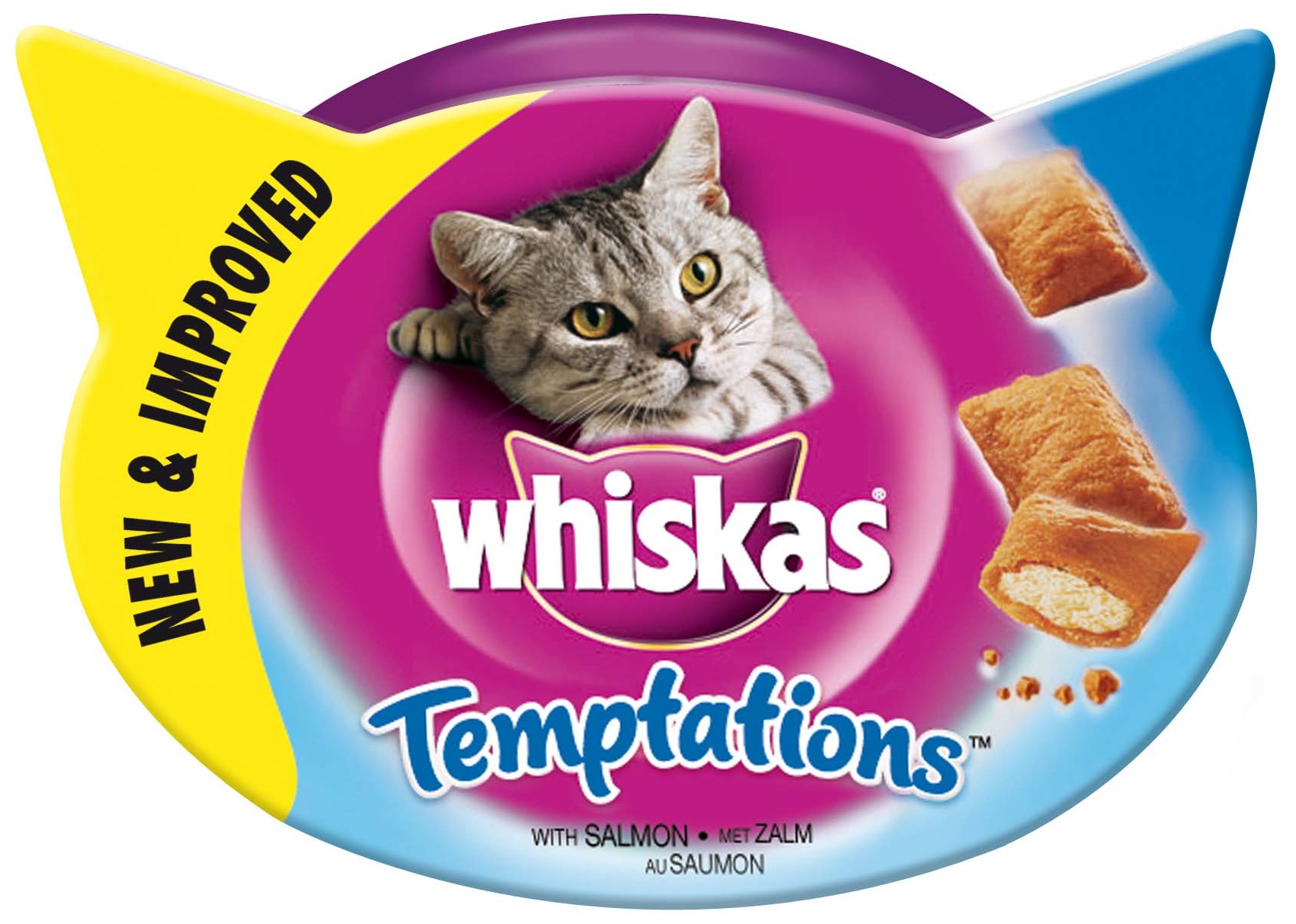 Whiskas Temptation pour chats s à saveur de saumon Miscota France